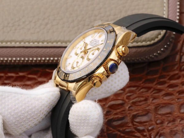 1:1 SUPER REPLICA ROLEX DAYTONA COSMOGRAPH M116518LN-0041 JH FACTORY RUBBER STRAP