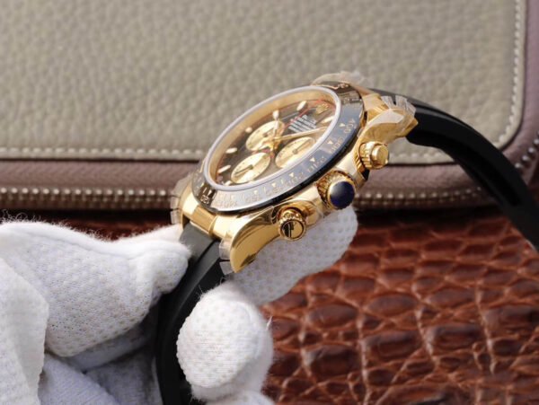 1:1 SUPER REPLICA ROLEX DAYTONA COSMOGRAPH M116518LN-0047 JH FACTORY RUBBER STRAP