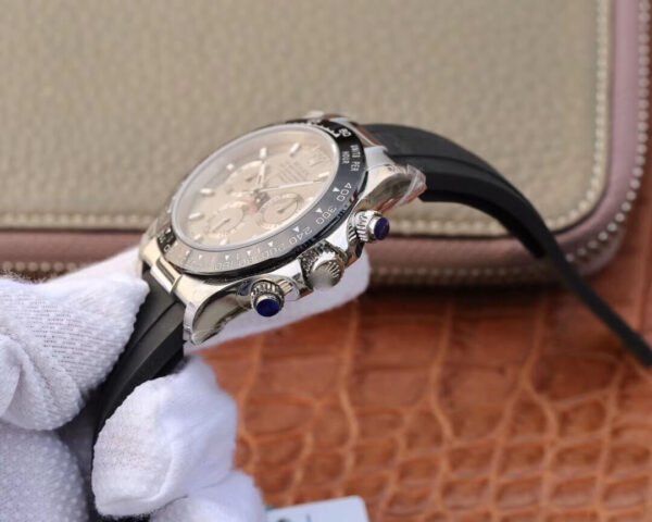 1:1 SUPER REPLICA ROLEX DAYTONA COSMOGRAPH M116519LN JH FACTORY RUBBER STRAP