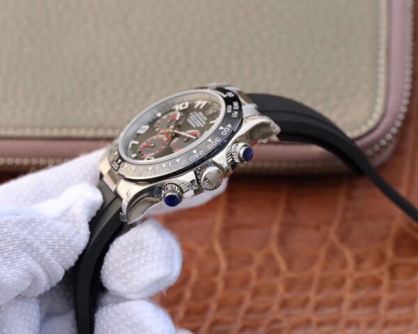 1:1 SUPER REPLICA ROLEX DAYTONA COSMOGRAPH 40MM JH FACTORY BLACK RUBBER STRAP