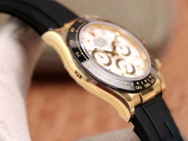 1:1 SUPER REPLICA ROLEX DAYTONA M116518LN-0041 NOOB FACTORY WHITE DIAL 4130 MOVEMENT