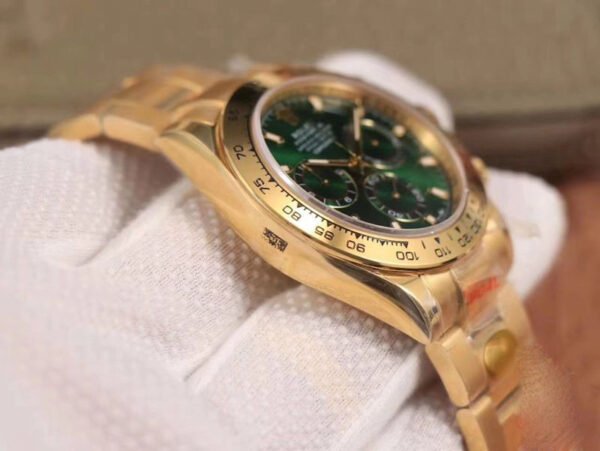 1:1 SUPER REPLICA ROLEX DAYTONA M116508-0013 NOOB FACTORY GREEN DIAL 4130 MOVEMENT