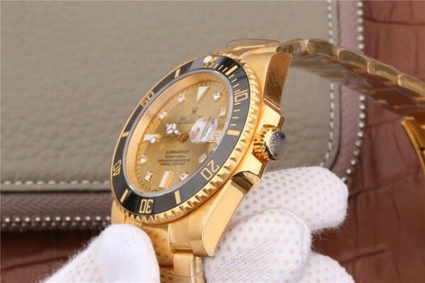 1:1 SUPER REPLICA ROLEX SUBMARINER 116618 NOOB FACTORY GOLD STRAP
