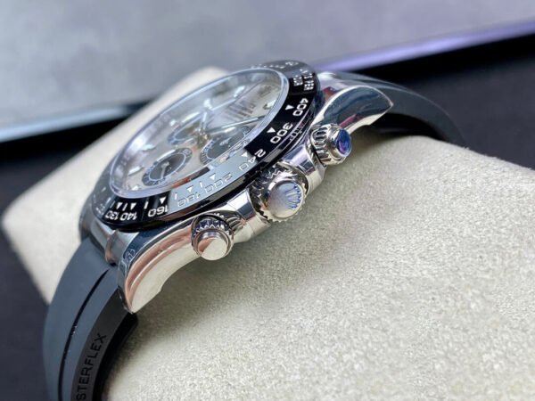 1:1 SUPER REPLICA ROLEX DAYTONA M116519LN-0027 BT FACTORY BLACK RUBBER STRAP
