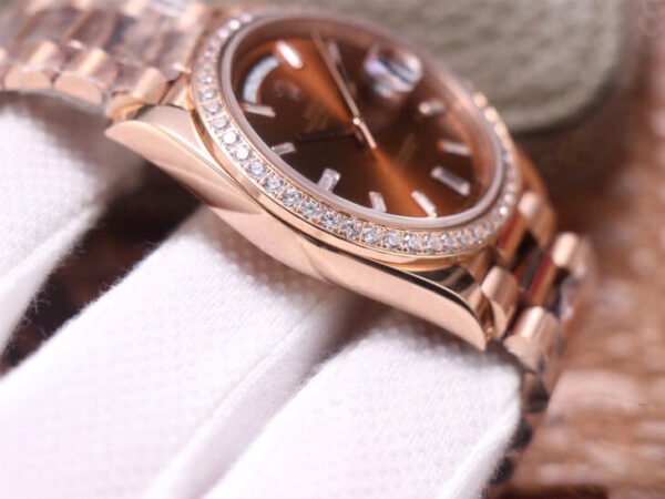 1:1 SUPER REPLICA ROLEX DAY DATE M228345RBR-0006 EW FACTORY BROWN DIAL