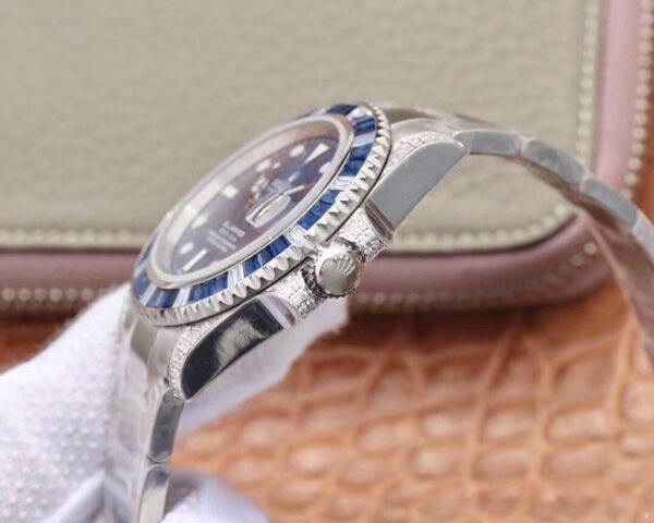 1:1 SUPER REPLICA ROLEX SUBMARINER DATE 116619LB DIAMOND CUSTOMIZED EDITION GS FACTORY BLUE DIAL
