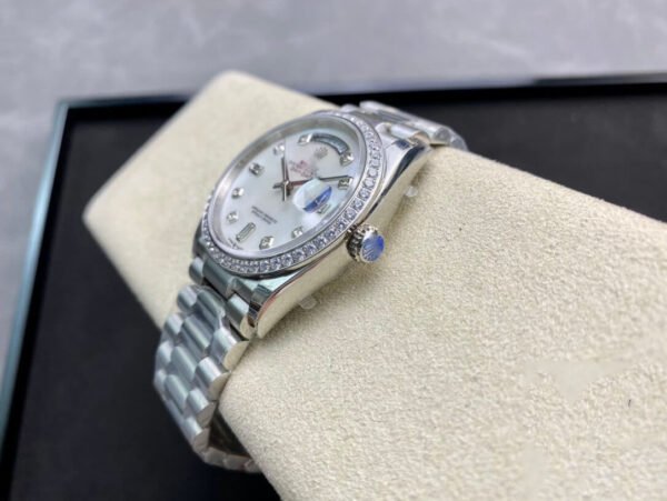1:1 SUPER REPLICA ROLEX DAY DATE 128396TBR-0005 EW FACTORY DIAMOND-SET DIAL