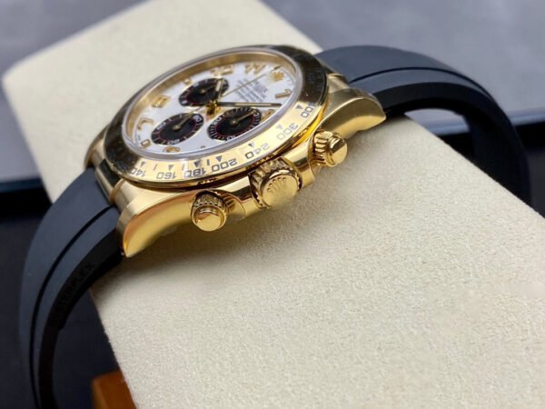 1:1 SUPER REPLICA ROLEX COSMOGRAPH DAYTONA 116528 CLEAN FACTORY BLACK RUBBER STRAP