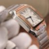 1:1 SUPER REPLICA CARTIER DE SANTOS W2SA0007 BV FACTORY WHITE STRAP