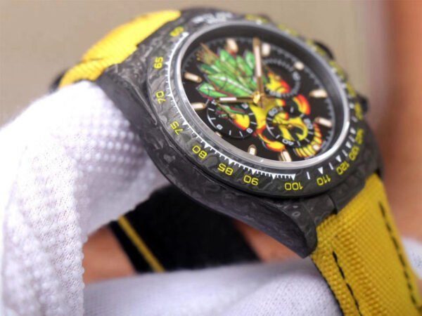 1:1 SUPER REPLICA ROLEX DAYTONA COSMOS CHRONOGRAPH CARBON FIBER EDITION COLOR SKULL DIAL