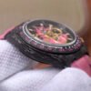 1:1 SUPER REPLICA ROLEX DAYTONA COSMOS CHRONOGRAPH CARBON FIBER EDITION PINK EXPLODED DRAGON DIAL
