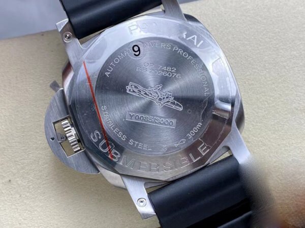 1:1 SUPER REPLICA PANERAI SUBMERSIBLE PAM01229 VS FACTORY BLACK RUBBER STRAP