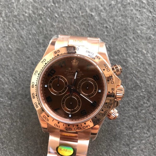 1:1 SUPER REPLICA ROLEX DAYTONA M116505-0011 NOOB FACTORY ROSE GOLD STRAP