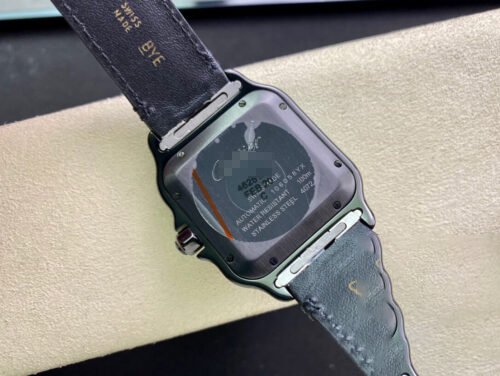 1:1 SUPER REPLICA CARTIER SANTOS WSSA0039 GF FACTORY BLACK STRAP