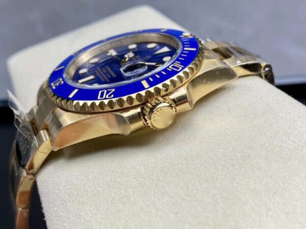 1:1 SUPER REPLICA ROLEX SUBMARINER M116618LB-0003 CLEAN FACTORY GOLD STRAP
