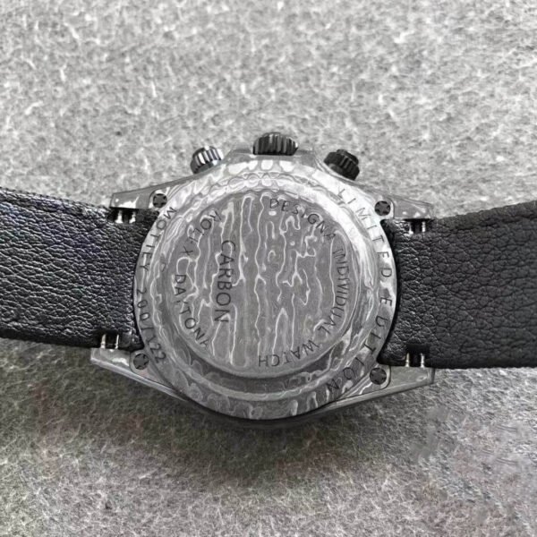 1:1 SUPER REPLICA ROLEX DAYTONA COSMOGRAPH CARBON FIBER DIW CUSTOMIZED VERSION NOOB FACTORY BLACK DIAL