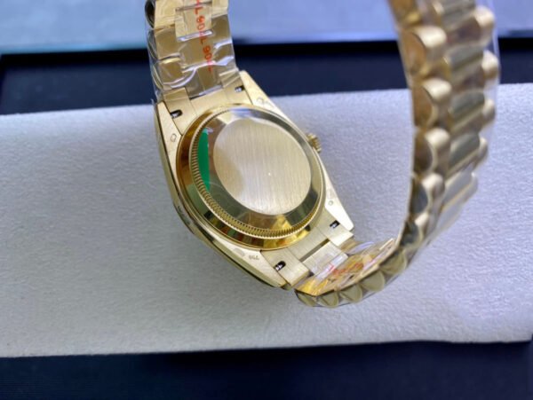 1:1 SUPER REPLICA ROLEX DAY-DATE M128238-0069 YELLOW GOLD EW FACTORY GRADUAL GREEN DIAL