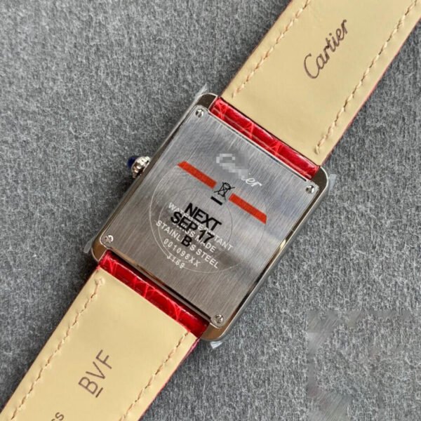 1:1 SUPER REPLICA CARTIER TANK W5200005 K11 FACTORY STAINLESS STEEL BEZEL