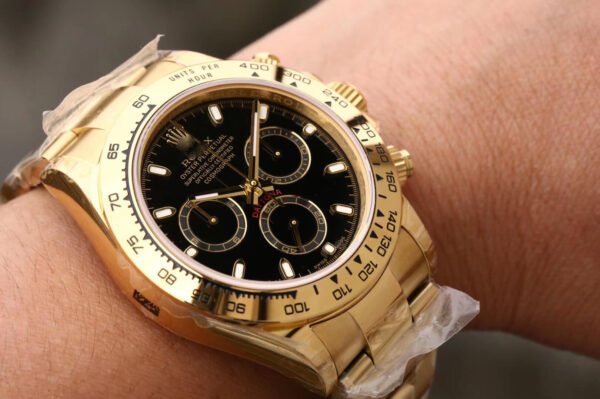 1:1 SUPER REPLICA ROLEX DAYTONA COSMOGRAPH M116508-0004 JH FACTORY GOLD CASE