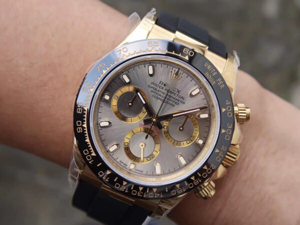 1:1 SUPER REPLICA ROLEX DAYTONA COSMOGRAPH 116518LN JH FACTORY RUBBER STRAP