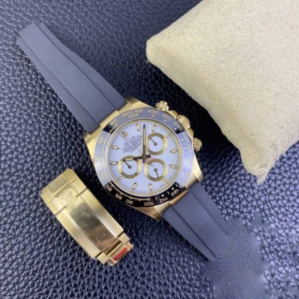 1:1 SUPER REPLICA ROLEX COSMOGRAPH DAYTONA M116518LN-0041 CLEAN FACTORY BLACK STRAP