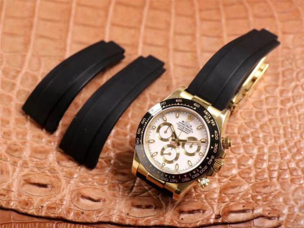 1:1 SUPER REPLICA ROLEX DAYTONA M116518LN-0041 NOOB FACTORY WHITE DIAL 4130 MOVEMENT