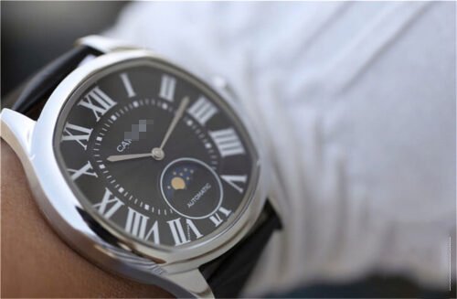 1:1 SUPER REPLICA DRIVE DE CARTIER MOONPHASE WGNM0009 STAINLESS STEEL BEZEL