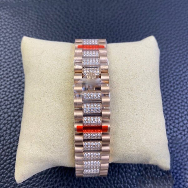 1:1 REPLICA ROLEX DAY DATE M128345RBR-0041 EW FACTORY BROWN DIAMOND BEZEL