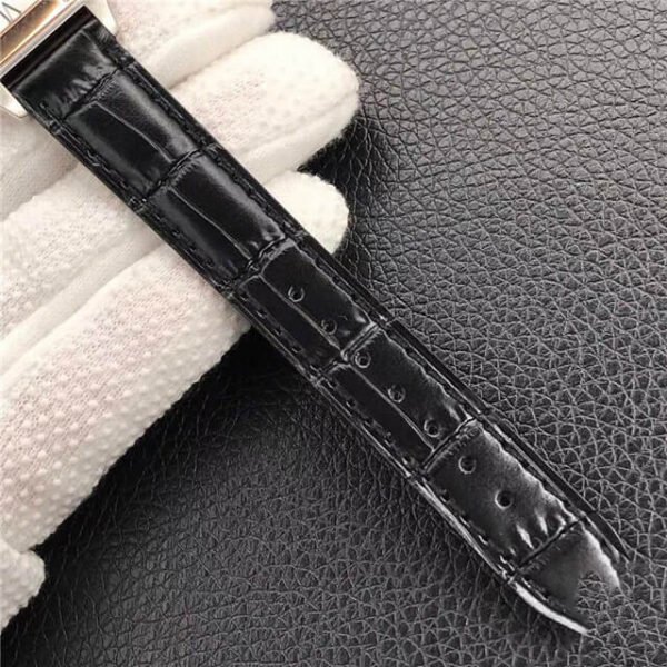 1:1 SUPER REPLICA CARTIER SANTOS W2SA0012 LADIES BLACK RUBBER STRAP