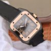 1:1 SUPER REPLICA CARTIER DE SANTOS 100TH ANNIVERSARY W2020009 RB FACTORY 18K ROSE GOLD BLACK DIAL