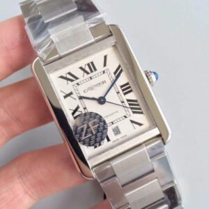 1:1 SUPER REPLICA CARTIER TANK SOLO XL AUTOMATIC W5200028 ZF FACTORY WHITE DIAL