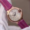 1:1 SUPER REPLICA BALLON BLEU DE CARTIER WE902040 V9 FACTORY SILVER TEXTURED DIAL