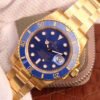1:1 SUPER REPLICA ROLEX SUBMARINER DATE 116618LB VR FACTORY 18K YELLOW GOLD WRAPPED BLUE DIAL