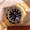 1:1 SUPER REPLICA ROLEX SUBMARINER DATE 116618LN VR FACTORY 18K YELLOW GOLD WRAPPED BLACK DIAL