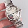 1:1 SUPER REPLICA CARTIER BALLON BLEU 36MM W6920046 JF FACTORY SILVER DIAL