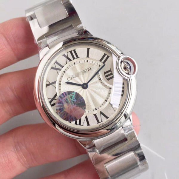 1:1 SUPER REPLICA CARTIER BALLON BLEU 36MM W6920046 JF FACTORY SILVER DIAL