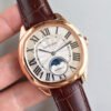 1:1 SUPER REPLICA DRIVE DE CARTIER MOONPHASE WGNM0008 ROSE GOLD SILVER DIAL