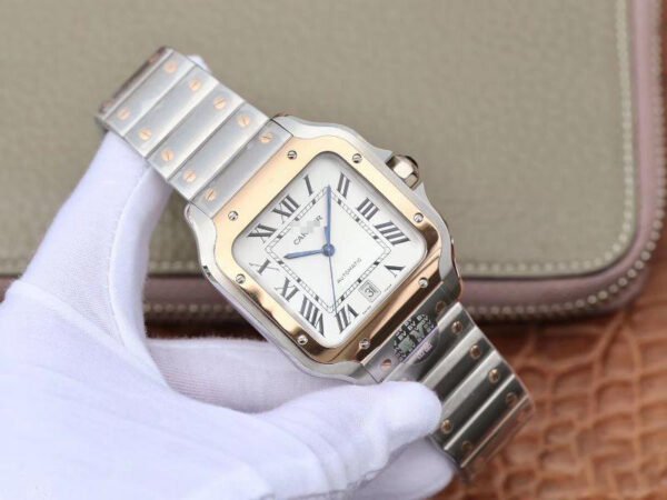 1:1 SUPER REPLICA CARTIER DE SANTOS W2SA0006 BV FACTORY WHITE DIAL