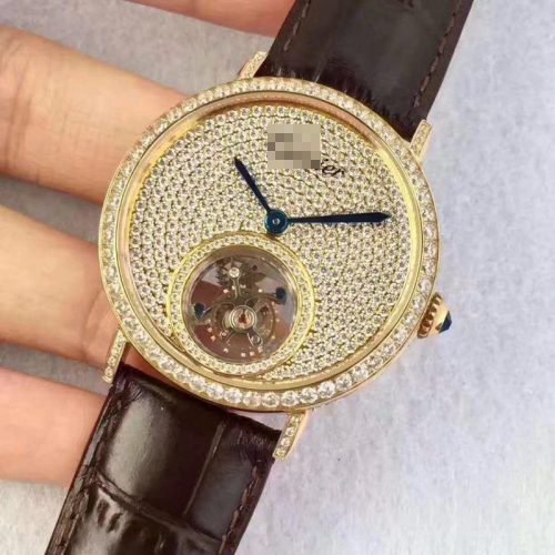 1:1 SUPER REPLICA CARTIER ROTONDE TOURBILLON DIAMONDS DIAL