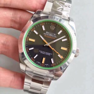 1:1 SUPER REPLICA ROLEX MILGAUSS 116400GV AR FACTORY BLACK DIAL