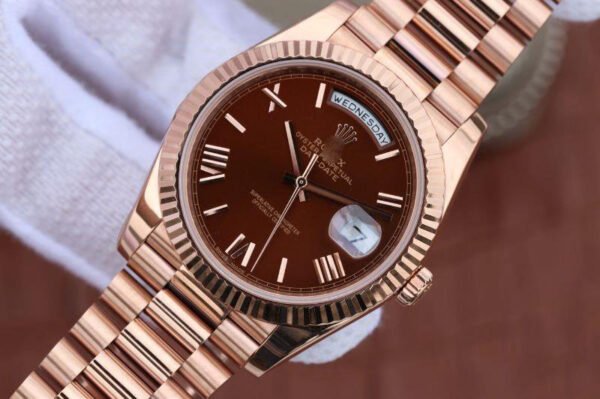 1:1 SUPER REPLICA ROLEX DAY DATE 40MM 228235 EW FACTORY BROWN DIAL