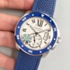 1:1 SUPER REPLICA CALIBRE DE CARTIER DIVER 42MM WSCA0011 JF FACTORY WHITE DIAL