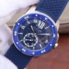 1:1 SUPER REPLICA CALIBRE DE CARTIER DIVER WSCA0010 42MM JF FACTORY BLUE DIAL
