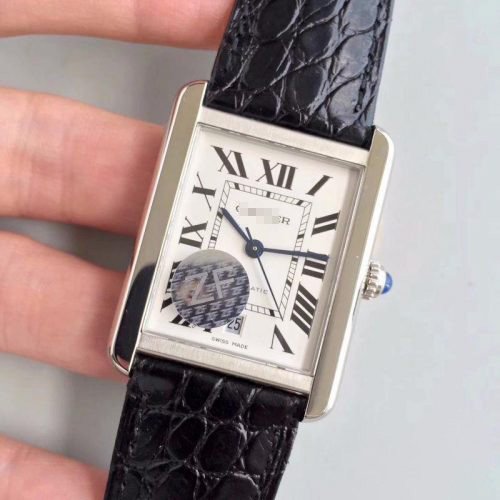 1:1 SUPER REPLICA CARTIER TANK SOLO XL AUTOMATIC W5200027 ZF FACTORY WHITE DIAL