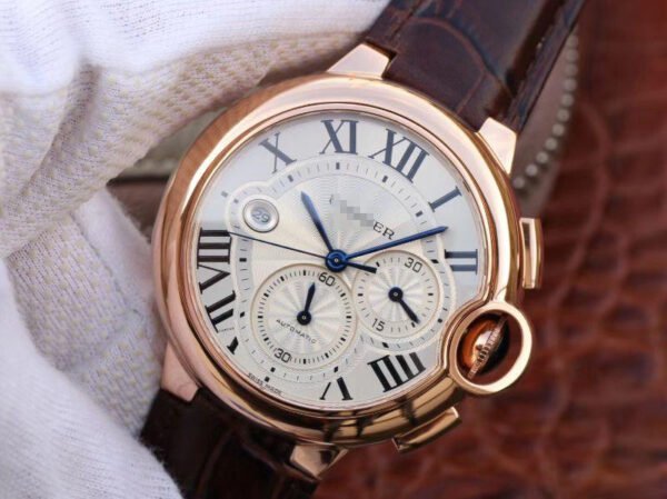 1:1 SUPER REPLICA CARTIER BALLON BLEU CHRONOGRAPH W6920074 ZF FACTORY SILVER DIAL