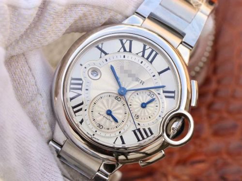 1:1 SUPER REPLICA CARTIER BALLON BLEU CHRONOGRAPH W6920076 ZF FACTORY SILVER DIAL