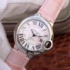 1:1 SUPER REPLICA BALLON BLEU DE CARTIER LADIES 33MM WSBB0002 V6 FACTORY PINK DIAL