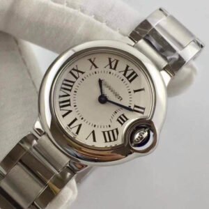 1:1 SUPER REPLICA BALLON BLEU DE CARTIER 28MM W69010Z4 V6 FACTORY WHITE DIAL