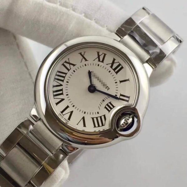 1:1 SUPER REPLICA BALLON BLEU DE CARTIER 28MM W69010Z4 V6 FACTORY WHITE DIAL