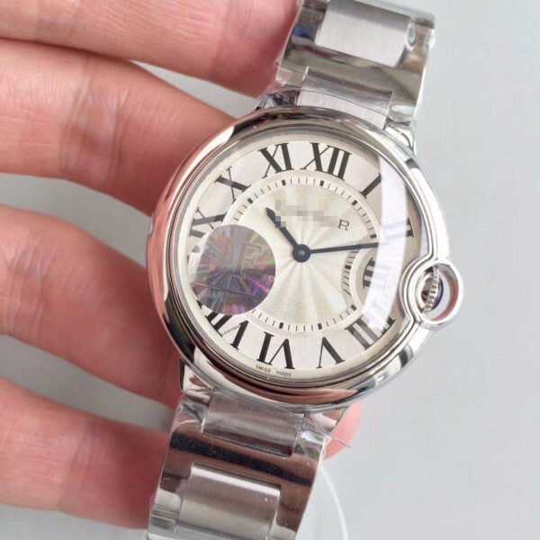1:1 SUPER REPLICA CARTIER BALLON BLEU 36MM W6920046 JF FACTORY SILVER DIAL